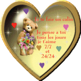 je te fait un calin je pense a toi tous les jours je taime